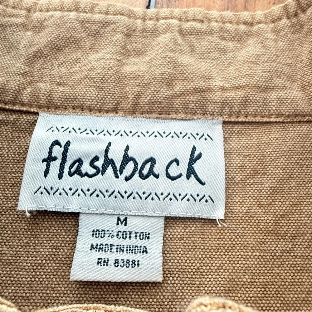 Flashback 100% Cotton Gold Embroidered Jacket